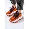Karabina Oranj Triko Kalın Tabanlı Spor Ayakkabı