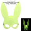 Karanlıkta Parlayan Fosforlu Tavşan Maskesi – Glow Bunny Masquerade Maske (32x22 cm)