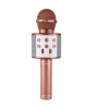 Karaoke Mikrofonlu Hoparlör - Şarjlı -Bluetooth Rose Gold (4887)