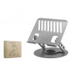 Karbon Çelik 360 Derece Dönebilen Ergonomik Laptop Standi - Gri HDX8018