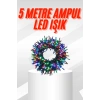 Karışık Renk Pilli Led Işık Çok Fonksiyonlu Enerji Tasarruflu 5 Metre