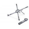 Katlanir Manyeti̇k 360 Derece Döner Masaüstü Tablet Ve Laptop Standi Metal - Gümüş ND8032