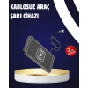 Kaymaz Manyetik Kablosuz Şarj Pedi – Araç, Ofis Ve Ev Kullanımına Uygun