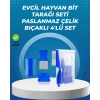 Kedi Köpek Ve Küçük Hayvanlar İçin 4 Parça Ergonomik Tarak Takımı