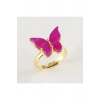 Kelebek Figürlü Polyester Yüzük 1 Adet