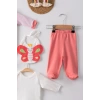 Kelebek Nakışlı Puanlı Tulumlu % 100 Pamuk Kız Bebek 5li Set