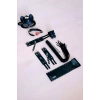 Kelepçe Kırbaç Set, 5li Set, El - Ayak Kelepçesi, Maske, Ağız Topu - Brf1307