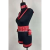 Kelepçeli Şık Deri Harness Takım, Kadın Fantezi Giyim - Brf869