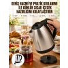 Kettle Su Isıtıcı C F Priz Uyumlu 220 - 240 V Paslanmaz Çelik Kablolu
