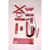 Kırbaç Kelepçe Set, 7li Takım, Ayak - El Kelepçesi, Maske, Ağız Topu - Brf1311
