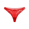Kırmızı Dantelli Fantezi G String Külot