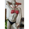 Kırmızı Deri Seksi Sütyen