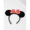 Kırmızı Fiyonklu Minnie Mouse Taç Fare Tacı Kafa Bandı