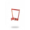 Kırmızı Jartiyer Harness Deri Zımba Detaylı Bacak Aksesuarı - Brf129