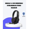 Kırmızı  Kulaklığı Mikrofonlu Ayarlanabilir Konforlu Tasarımlı