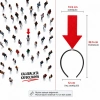 Kırmızı Renk Buradayım Ok Tacı Kaybolmam İşaret Tacı Keçe