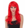 Kırmızı Renk Uzun Dalgalı Parti Peruğu (4887)