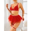 Kırmızı Tül Etekli Fantezi Kostüm 2211