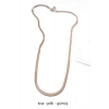 Kısa İtalyan Çelik Kolye-45 CM - Gümüş