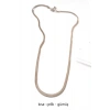 Kısa İtalyan Çelik Kolye-45 CM - Gümüş