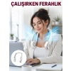 Kişisel Klima Fanı | 360° Dairesel Hava Akışı, Bladeless Tasarım, 5 Rüzgar Hızı, Taşınabilir Ve Sessiz Yeni Nesil
