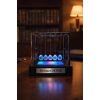 Kişiye İsme Özel RGB Led Işıklı Newton Denge Topu – Renkli Şeffaf Denge , Pilli Dekoratif Hediye