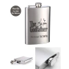 Kişiye Özel God Father 9 Oz  Çelik Cep Matarası 266 Ml İçecek Cep Matarası Babaya Hediye