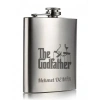 Kişiye Özel God Father 9 Oz Çelik Cep Matarası 266 Ml İçecek Cep Matarası Babaya Hediye