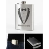 Kişiye Özel Smokin Damat Temalı 9 Oz Çelik Cep Matarası 266 Ml Sevgiliye Hediye