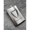 Kişiye Özel Smokin Damat Temalı 9 Oz Çelik Cep Matarası 266 Ml Sevgiliye Hediye