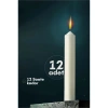 Klasik Mum 12 Adet - Kokusuz Mum 721864