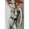 Klipsli Deri Korse Harness - Deri Korse Elbise - Brf594