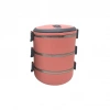 KOYU PEMBE 3LÜ SEFER TASI SAKLAMA KABI 1.8LT