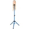 Kuaför Eğitim Mankeni İçin Metal Tripod - Mavi + Taşıma Çantası