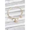 Kuğu Charmlı Gold Renk Kadın Bileklik - TJ-BB8035