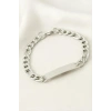 Künye Çelik Bileklik (İsim Yazılabilir) 3,5 cm