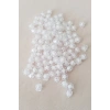 Küp Boncuk İçten Boncuklu Bileklik Çanta Boncuğu 10 mm 50 gr Beyaz - BNC456