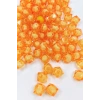 Küp Boncuk İçten Boncuklu Bileklik Çanta Boncuğu 10 mm 50 gr Turuncu - BNC452