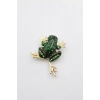 Kurbağa Broş - Yeşil