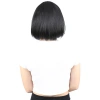 Küt Kahküllü Fiber Sentetik Peruk - Siyah