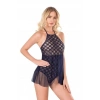 Lacivert Bodysuit Gecelik