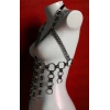 Lastik Seksi Büstiyer - Göğüs Açık Bırakan Büstiyer Lastik Harness - Brf567