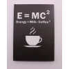 Lastikli Çizgisiz Sert Kapak Emc2 Defter