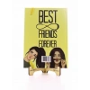 Lastikli Noktalı Sert Kapak Best Friend Defter