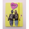 Lastikli Noktalı Sert Kapak Best Friend Defter