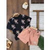 LASTİKLİ PAÇA, PAMUKLU, DESENLİ, YAZLIK, GÜNLÜK, KIZ ÇOCUK & BEBEK  ALT ÜST TAKIM