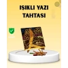 Led Işıklı Akrilik Yazı Tahtası Renkli Kalem Setiyle
