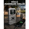 Led Işıklı Akü Takviye Ve Lastik Şişirme Cihazı