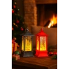 LED Işıklı Noel Feneri 2’li Set – Çam Ağacı & Bambi Temalı Dekoratif Yılbaşı Lambası 14 Cm