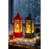LED Işıklı Noel Feneri 2’li Set – Noel Baba & Kardan Adam Temalı Dekoratif Yılbaşı Lambası 14 Cm